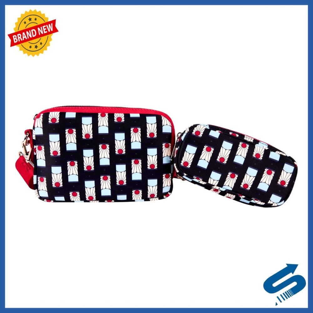 Nylon Sling Bag with Adjustable Strap and Coin Pouch
